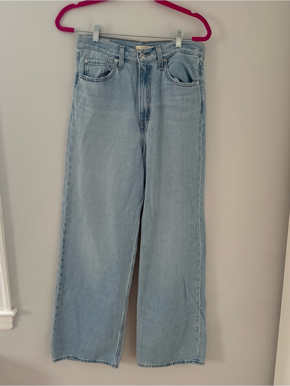 Levi's Light Wash Wide-Leg High Loose Rise Jeans